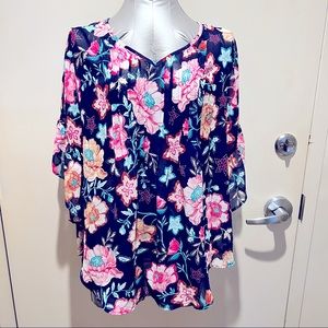Womens sheer blouse
